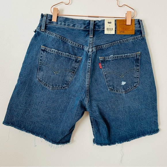 New Levi's 90's 501 Shorts Jean Denim Cutoff - Picture 6 of 11